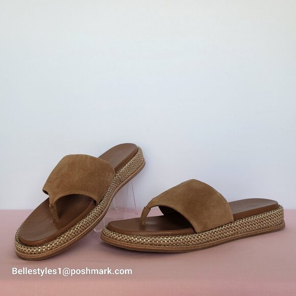 DONALD PLINER Aneeta Wedge Slip-on Sandals- Women’s Size 9.5M -Saddle Color⭐ - Picture 4 of 16